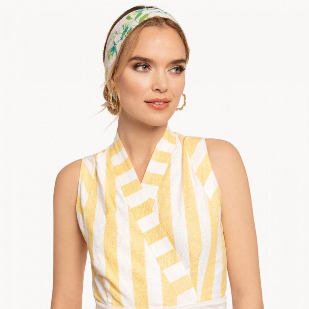 sleeveless Garden Wrap Dress - Picture 3 of 7
